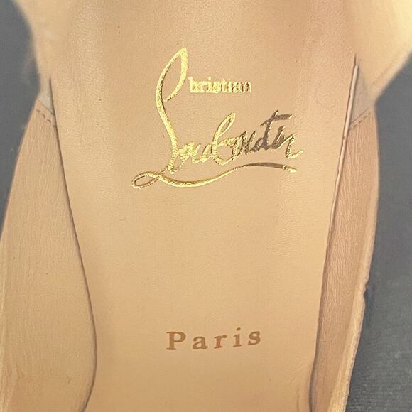 Christian Louboutin Black Movidastic 130 Leather Platform Chelsea Boot EU 39.5 - Picture 13 of 13